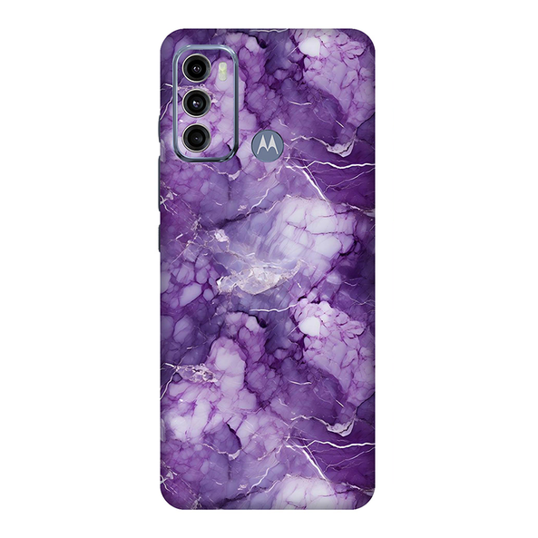 Motorola G Series Purple Marble Mobile Cover