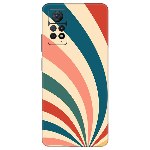 Xiaomi Redmi Note 11 Series Blue Abstract Strips Mobile Skin