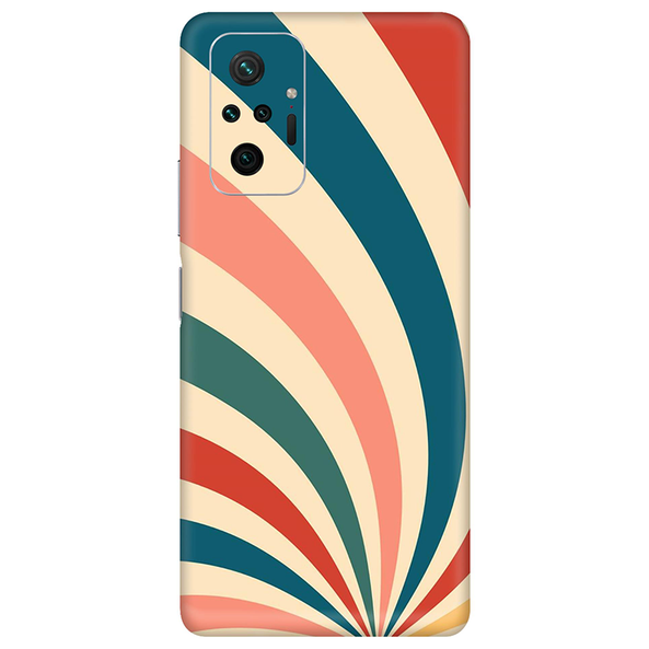 Xiaomi Redmi Note 10 Series Blue Abstract Strips Mobile Skin