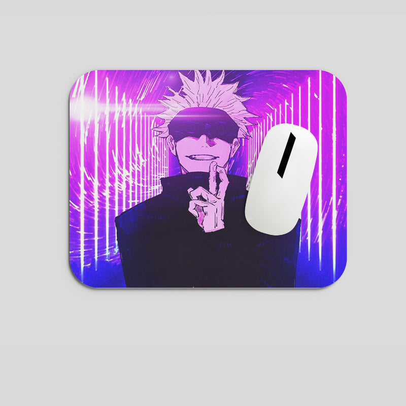 Satoru Gojo Pink Theme Anime Mousepad