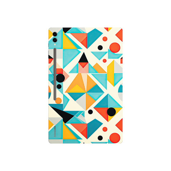 Blue Sqaure Shape Geometric Tablet Skin