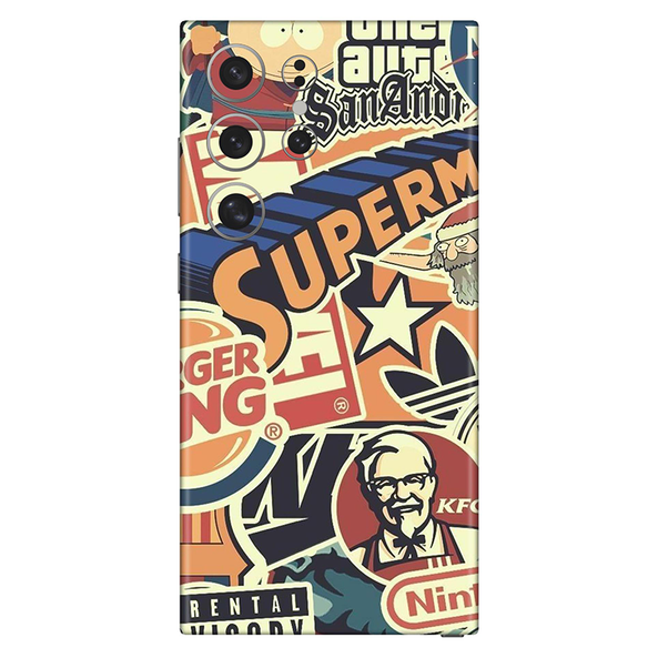 Samsung S24 Series Doodle Mobile Skin