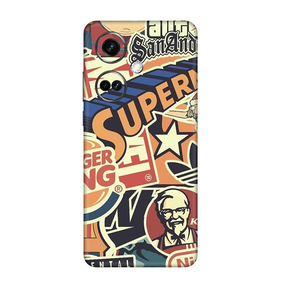 One Plus Nord CE Series Doodle Mobile Skin