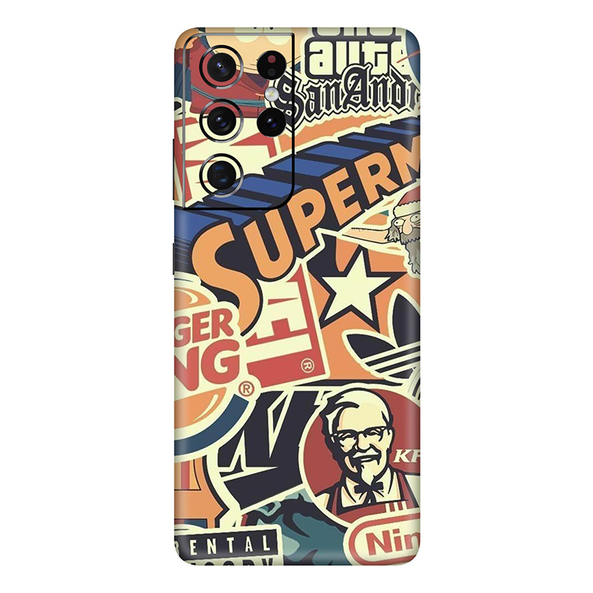 Samsung Galaxy S21 Series Doodle Mobile Skin