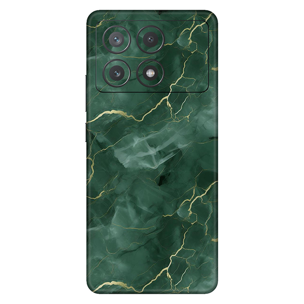 Poco X6 Series Bottle Green Marble Mobile Skin