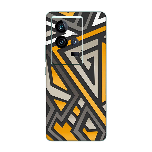 IQOO 11 Orange Pattern Mobile Skin