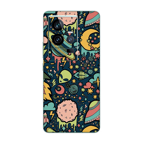 IQOO 11 Space Doodle Lovely Aesthetic Space Mobile Skin