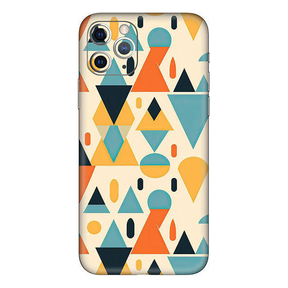 Iphone 11 Series Triangle Shape Geometric Mobile Skin